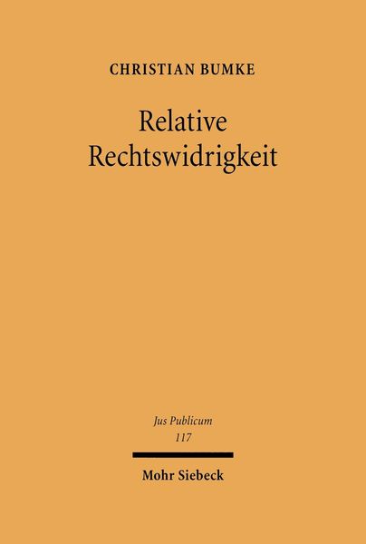 Produktbild: Relative Rechtswidrigkeit