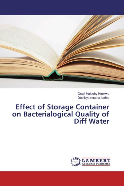 Produktbild: Effect of Storage Container on Bacterialogical Quality of Diff Water