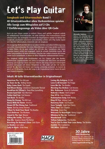 Produktbild: Let's Play Guitar - Band 1 mit 2 CDs und QR-Codes