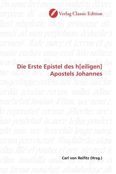 Produktbild: Die Erste Epistel des h[eiligen] Apostels Johannes