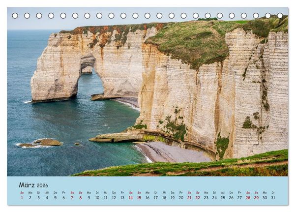 Produktbild: Unterwegs in der Normandie (Tischkalender 2026 DIN A5 quer), CALVENDO Monatskalender