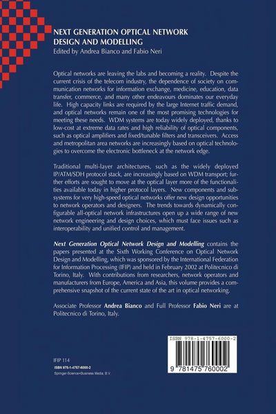 Produktbild: Next Generation Optical Network Design and Modelling