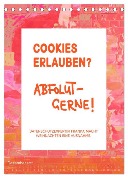 Produktbild: Lach du nur! - Flotte Spr&uuml;che schnell erkl&auml;rt (Tischkalender 2026 DIN A5 hoch), CALVENDO Monatskalender