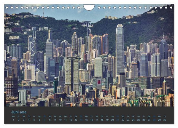 Produktbild: Hong Kong - Skylines (Wandkalender 2026 DIN A4 quer), CALVENDO Monatskalender