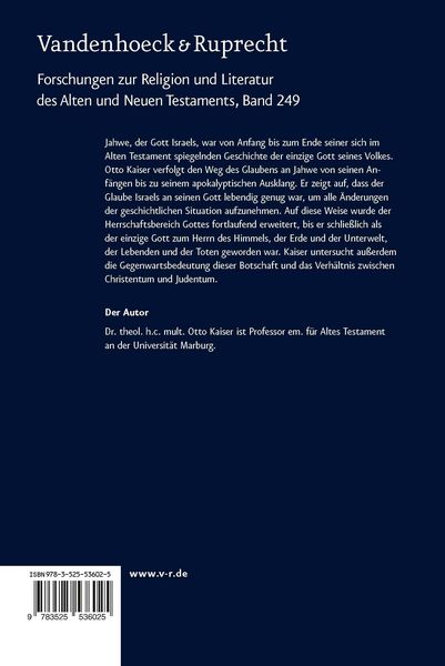 Produktbild: Der eine Gott Israels und die M&auml;chte der Welt