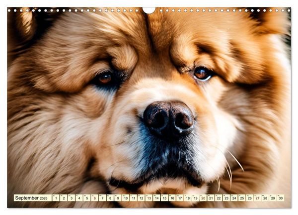 Produktbild: Chow Chow - der L&ouml;wenkopfhund (Wandkalender 2026 DIN A3 quer), CALVENDO Monatskalender