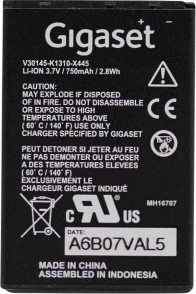 Produktbild: Gigaset Pro V30145-K1310-X445 Akku SL450HX/SL450/SL450A GO Schnurlostelefon Akku