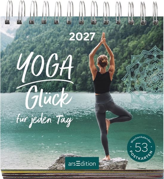 Produktbild: Postkartenkalender Yogagl&uuml;ck f&uuml;r jeden Tag 2027