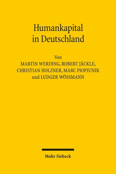 Produktbild: Humankapital in Deutschland