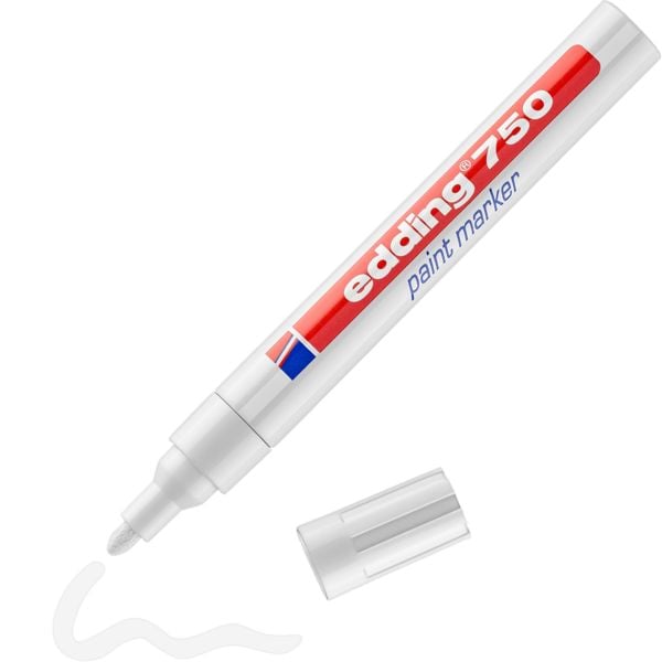 Produktbild: Edding 750 Paint Marker 4-750-1-4049 Lackmarker Wei&szlig; 2 mm, 4mm