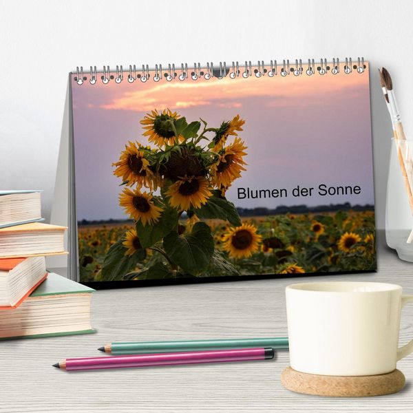 Produktbild: Blumen der Sonne (Tischkalender 2026 DIN A5 quer), CALVENDO Monatskalender
