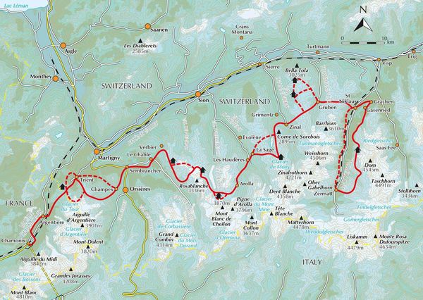 Produktbild: Trekking Chamonix to Zermatt