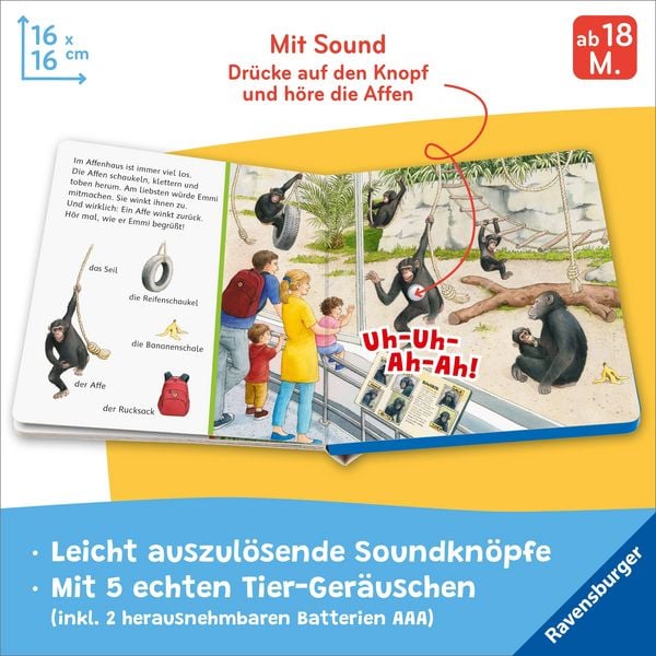 Produktbild: H&ouml;r mal hin - Sachen suchen, Sachen h&ouml;ren: Im Zoo