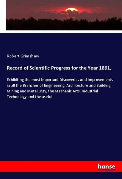 Produktbild: Record of Scientific Progress for the Year 1891,