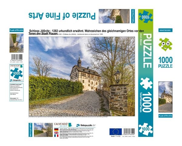 Produktbild: CALVENDO Puzzle Schloss J&ouml;&szlig;nitz - 1282 urkundlich erw&auml;hnt | 1000 Teile Lege-Gr&ouml;&szlig;e 64x48cm Foto-Puzzle f&uuml;r gl&uuml;ckliche Stunden