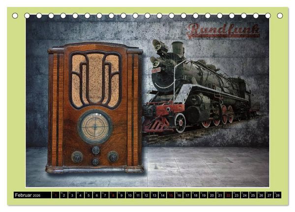 Produktbild: RADIO LEGENDEN (Tischkalender 2026 DIN A5 quer), CALVENDO Monatskalender