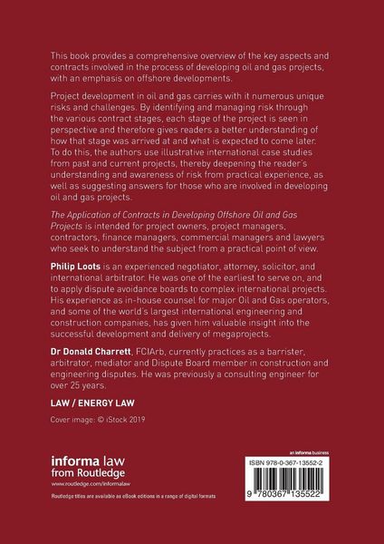 Produktbild: The Application of Contracts in Developing Offshore Oil and Gas Projects