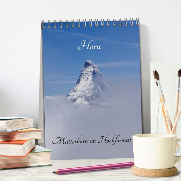 Produktbild: Horu Matterhorn im Hochformat (Tischkalender 2026 DIN A5 hoch), CALVENDO Monatskalender