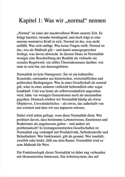 Produktbild: Der Mythos der Normalit&auml;t