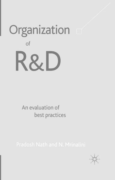 Produktbild: Organization of R&D: An Evaluation of Best Practices