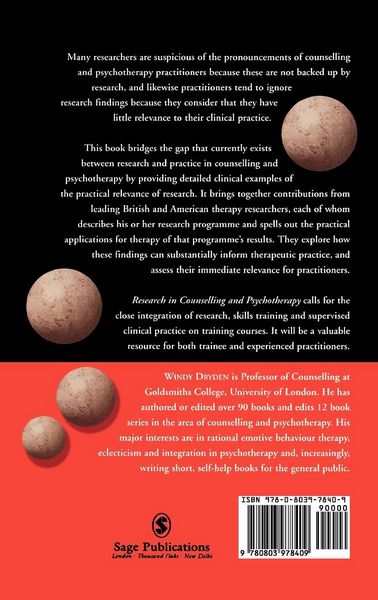 Produktbild: Research in Counselling and Psychotherapy