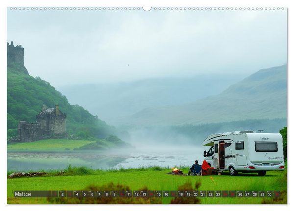 Produktbild: Abenteuer Wildcamping - Mit dem Camper um die Welt (hochwertiger Premium Wandkalender 2026 DIN A2 quer), Kunstdruck in Hochglanz