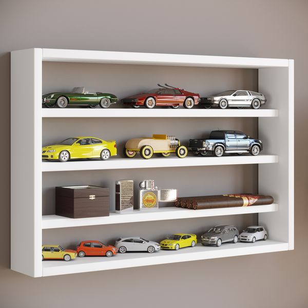 Produktbild: Holz Wandregal Wandvitrine Regal Deko Osado M