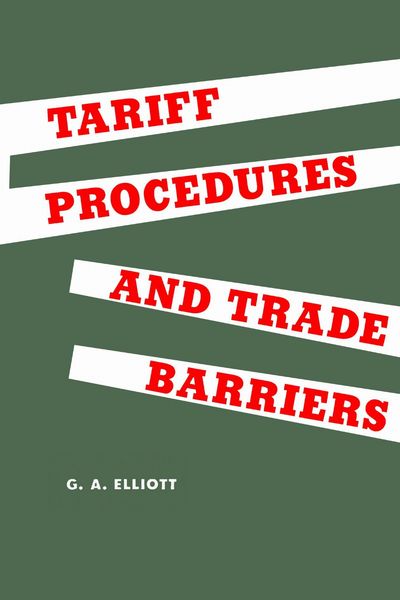Produktbild: Tariff Procedures and Trade Barriers