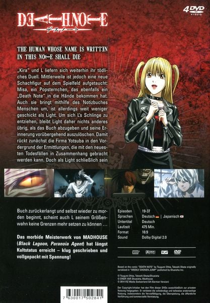 DVD - Death Note - Box 2 (3 Discos) - Mini71 na Web