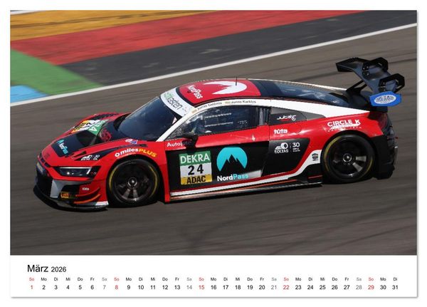 Produktbild: Die Vier Ringe im Motorsport (Tischkalender 2026 DIN A5 quer), CALVENDO Monatskalender