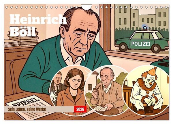 Produktbild: Heinrich B&ouml;ll (Wandkalender 2026 DIN A4 quer), CALVENDO Monatskalender