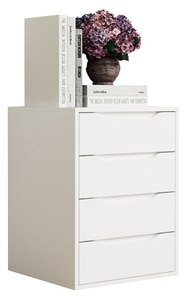 Produktbild: Holz Nachtschrank Nachttisch Schublade Malira L