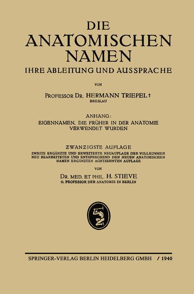 Produktbild: Die Anatomischen Namen