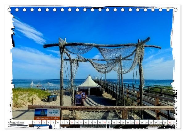 Produktbild: Zingst Sehnsucht nach Meer (Tischkalender 2026 DIN A5 quer), CALVENDO Monatskalender