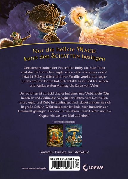 Produktbild: Der letzte Feuerfalke und die R&uuml;ckkehr des Schattens (Band 12)