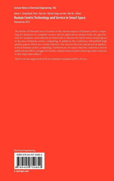 Produktbild: Human Centric Technology and Service in Smart Space
