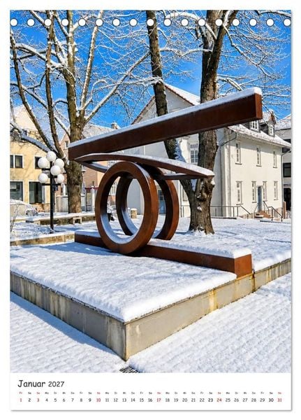 Produktbild: Friedrichsdorf in Hessen vom Stadtfotograf Petrus Bodenstaff (Tischkalender 2027 DIN A5 hoch), CALVENDO Monatskalender