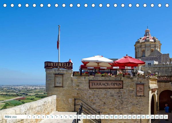 Produktbild: Malerisches Malta - Idylle im Mittelmeer (Tischkalender 2022 DIN A5 quer)