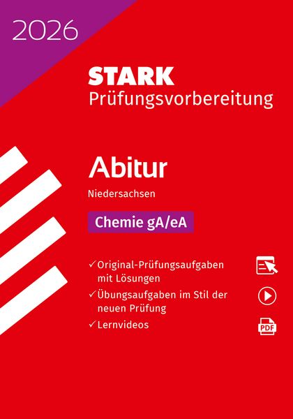 STARK Chemie gA/eA - Abitur 2026 Niedersachsen - Prüfungsvorbereitung, Set von , Stark Verlag GmbH, 978-3-8490-6283-5