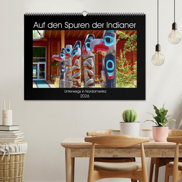 Produktbild: Auf den Spuren der Indianer - Unterwegs in Nordamerika (Wandkalender 2026 DIN A2 quer), CALVENDO Monatskalender