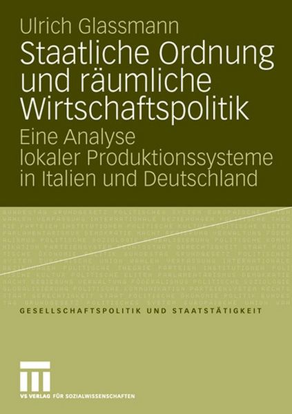 Produktbild: Staatliche Ordnung und r&auml;umliche Wirtschaftspolitik
