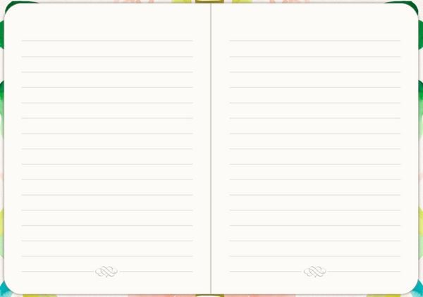 Produktbild: Notizbuch DIN A6 &ndash; Just Notes (Green Leaves)