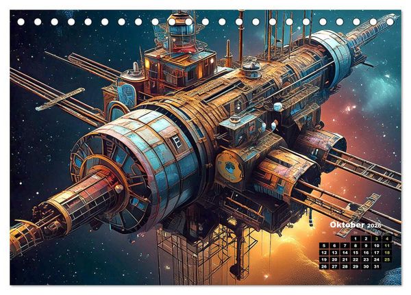 Produktbild: Lost Places im Orbit (Tischkalender 2026 DIN A5 quer), CALVENDO Monatskalender