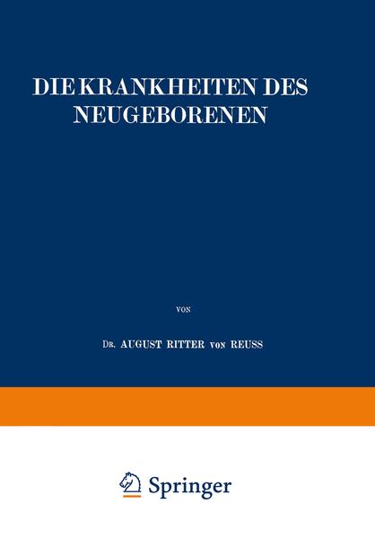 Produktbild: Die Krankheiten des Neugeborenen