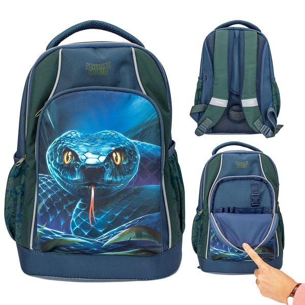 Produktbild: Adventure World Schulrucksack mit Schlange