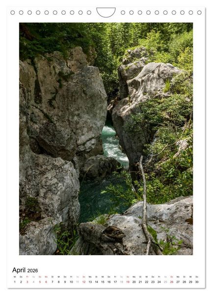 Produktbild: Soca - Sloweniens Smaragdfluss (Wandkalender 2026 DIN A4 hoch), CALVENDO Monatskalender
