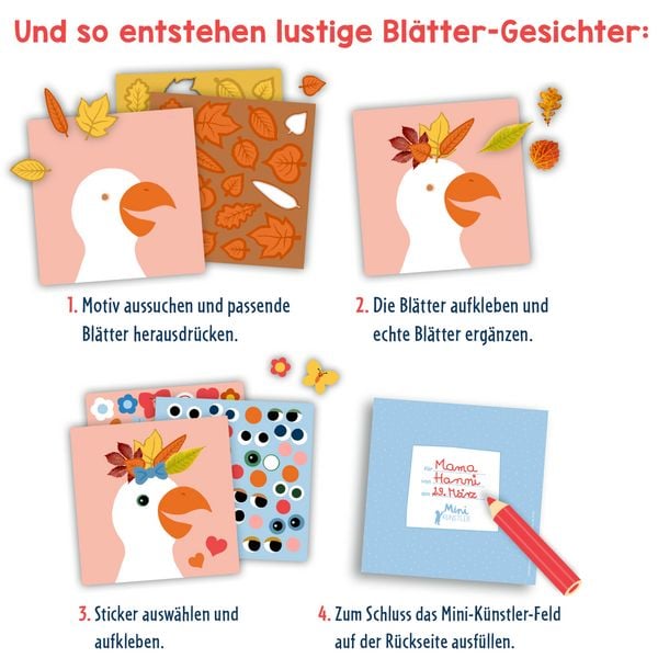 Produktbild: Mein erstes Bastelset - Bl&auml;tter-Gesichter