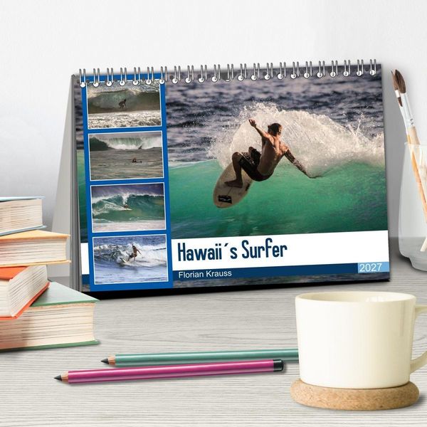 Produktbild: Hawaii&acute;s Surfer (Tischkalender 2027 DIN A5 quer), CALVENDO Monatskalender