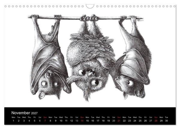 Produktbild: owls & friends 2027 (Wall Calendar 2027 DIN A3 landscape), CALVENDO 12 Month Wall Calendar
