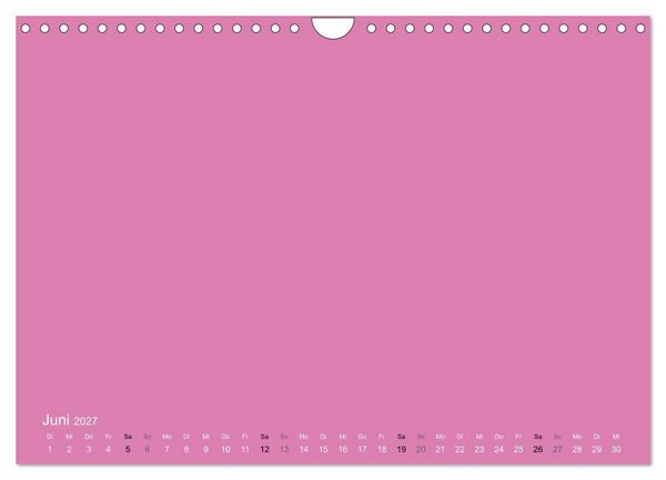 Produktbild: Bastelkalender - Pink (Wandkalender 2027 DIN A4 quer), CALVENDO Monatskalender